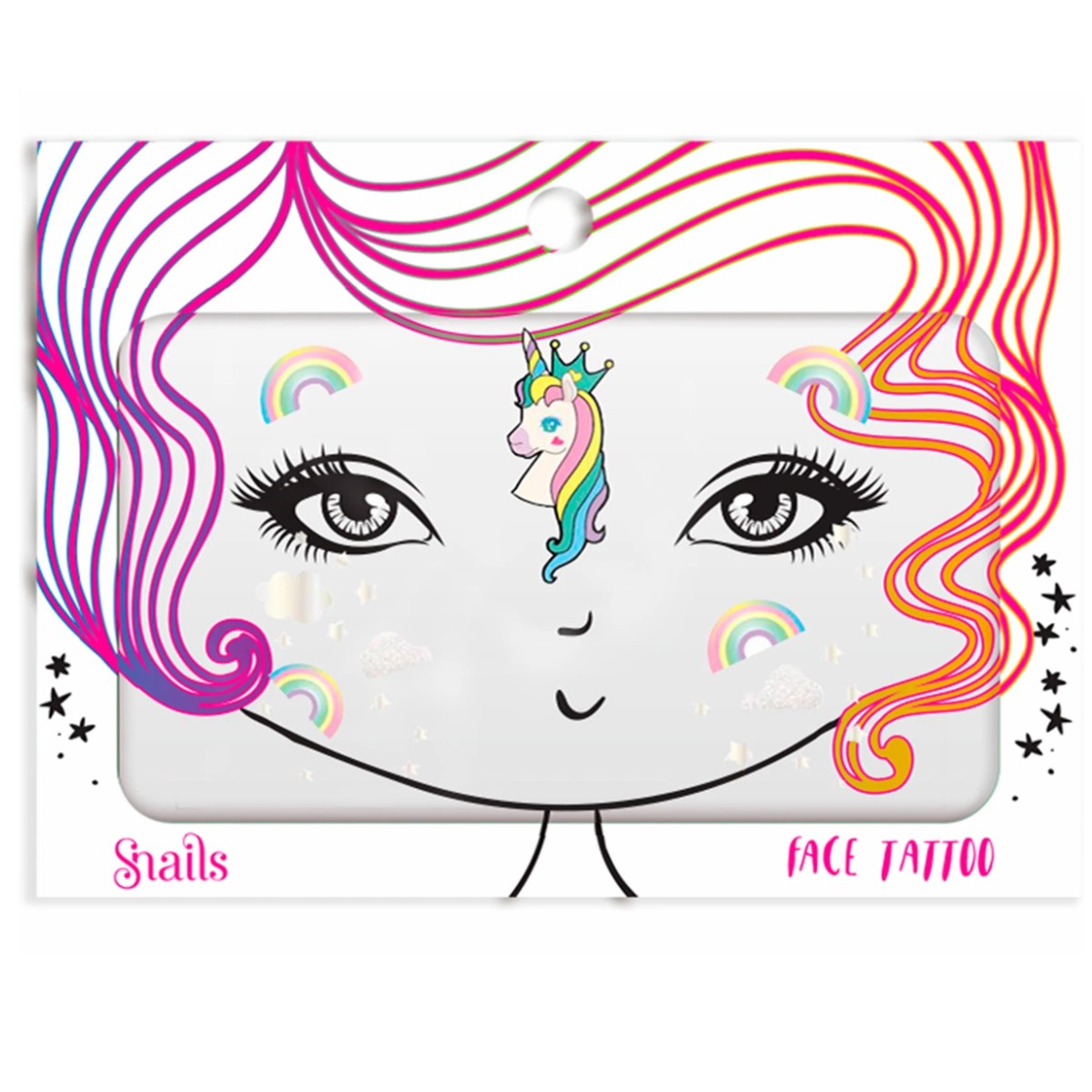 Snails Face tatto, Unicorn