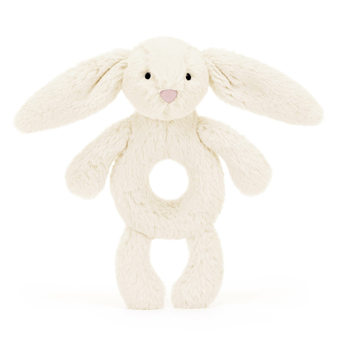Baby Jellycat ring rangle, Kanin, cream - 15 cm