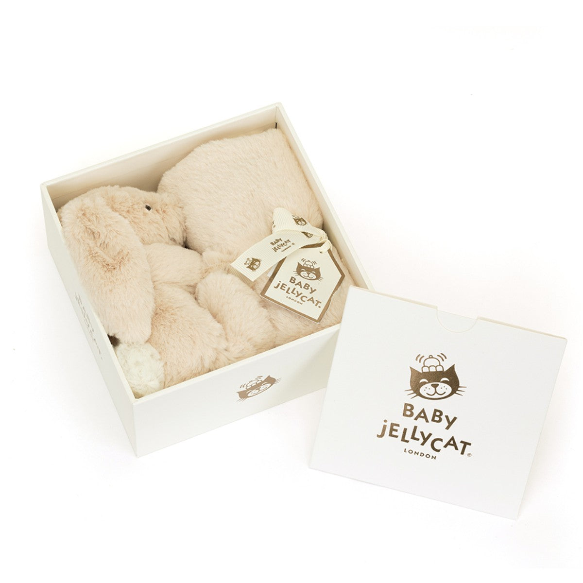 Baby Jellycat Luxe nusseklud i gaveæske, Willow kanin
