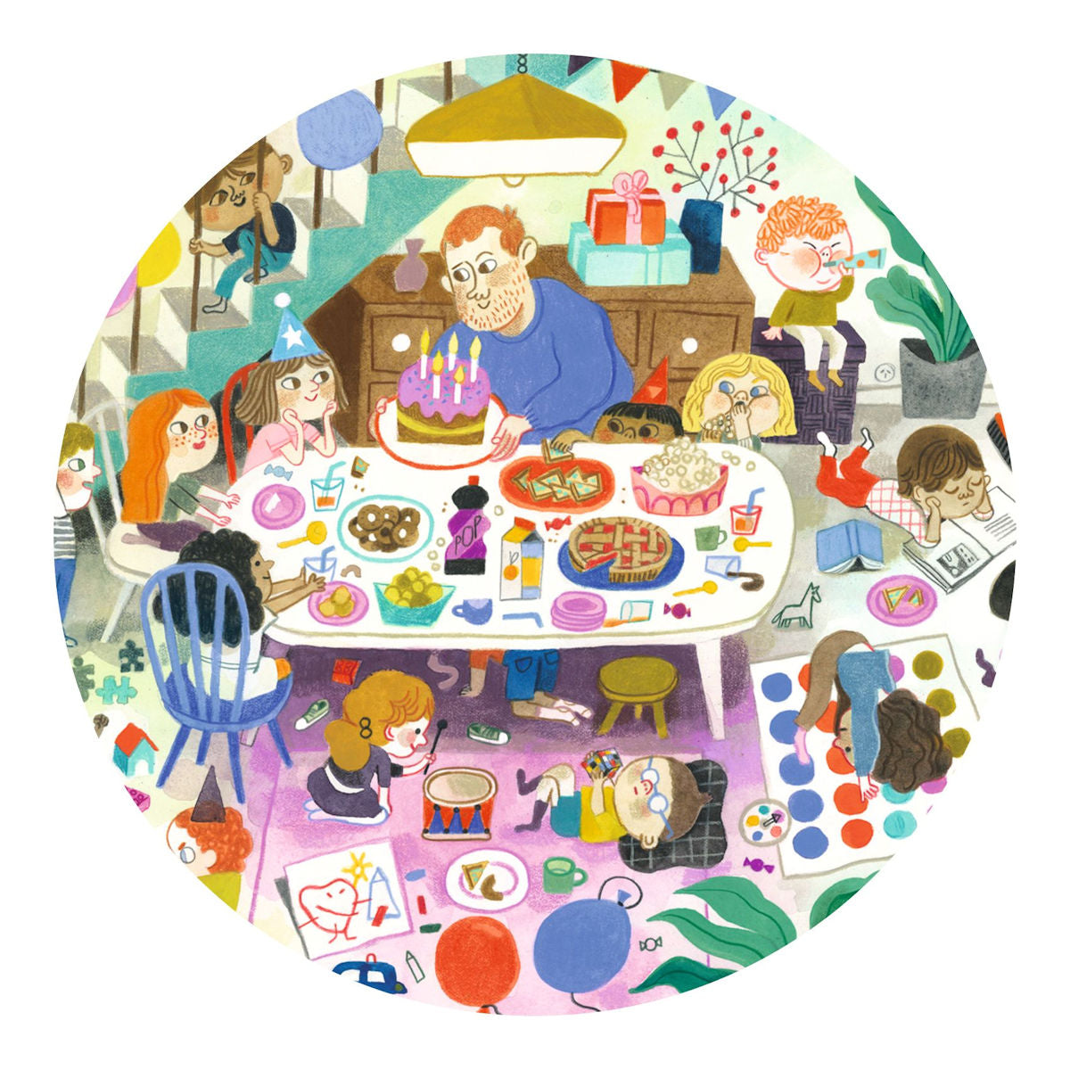 Djeco Observationspuslespil, Fødselsdag - 54 brikker