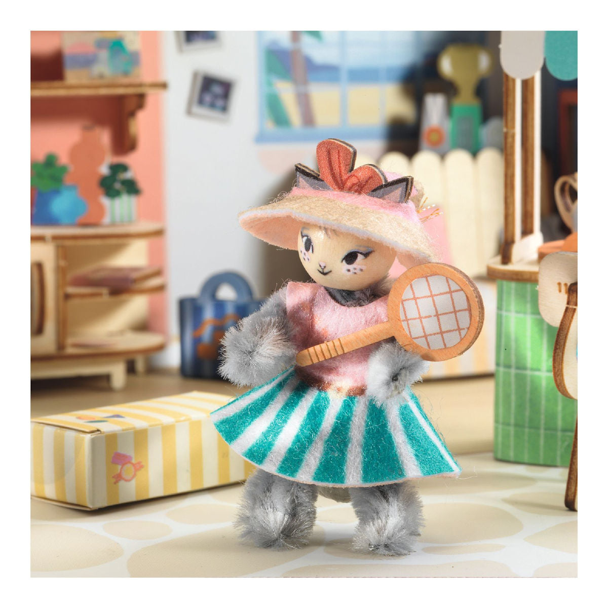 Djeco Mi House, DIY Miniature univers i kuffert - Mia