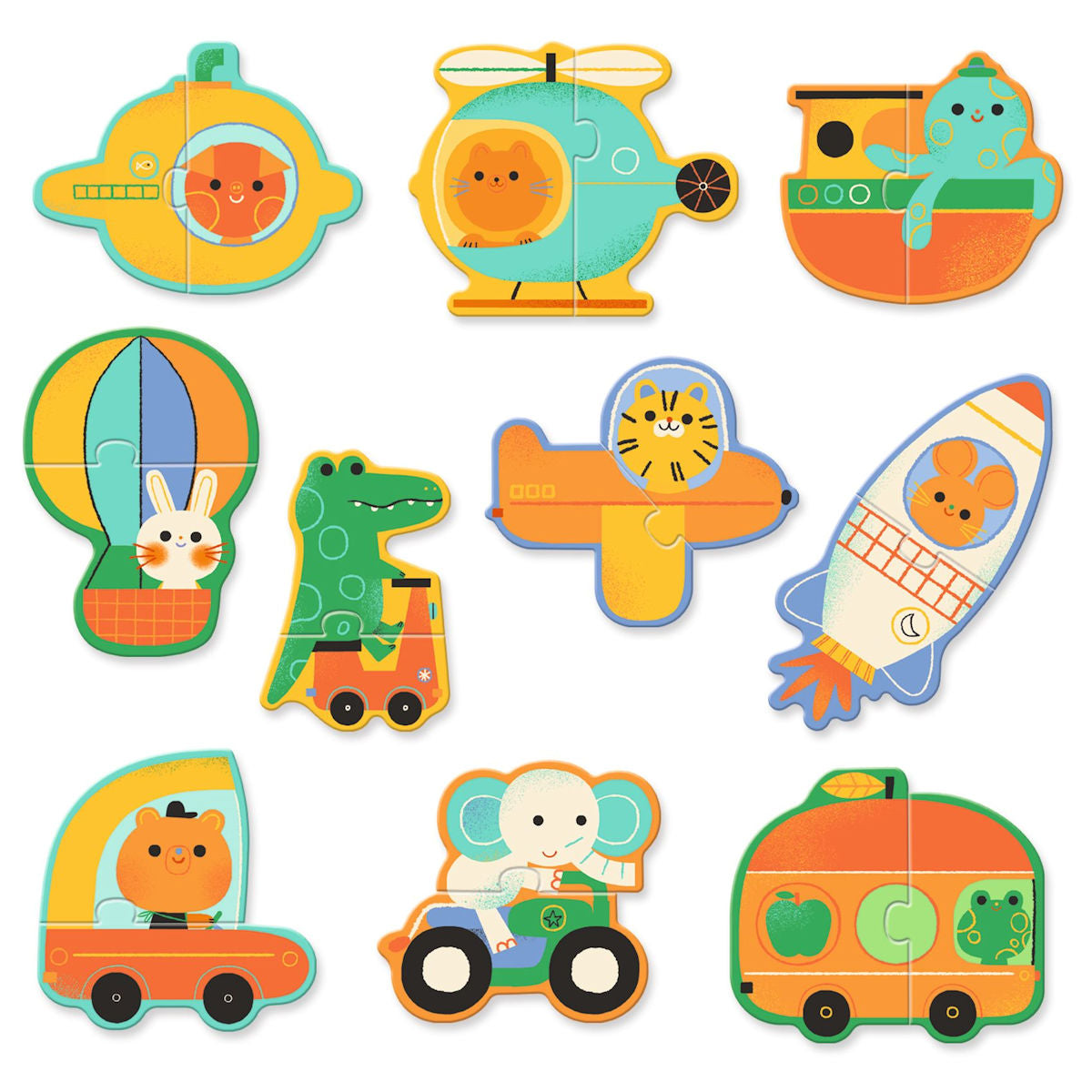 Djeco puslespil duo, Transport