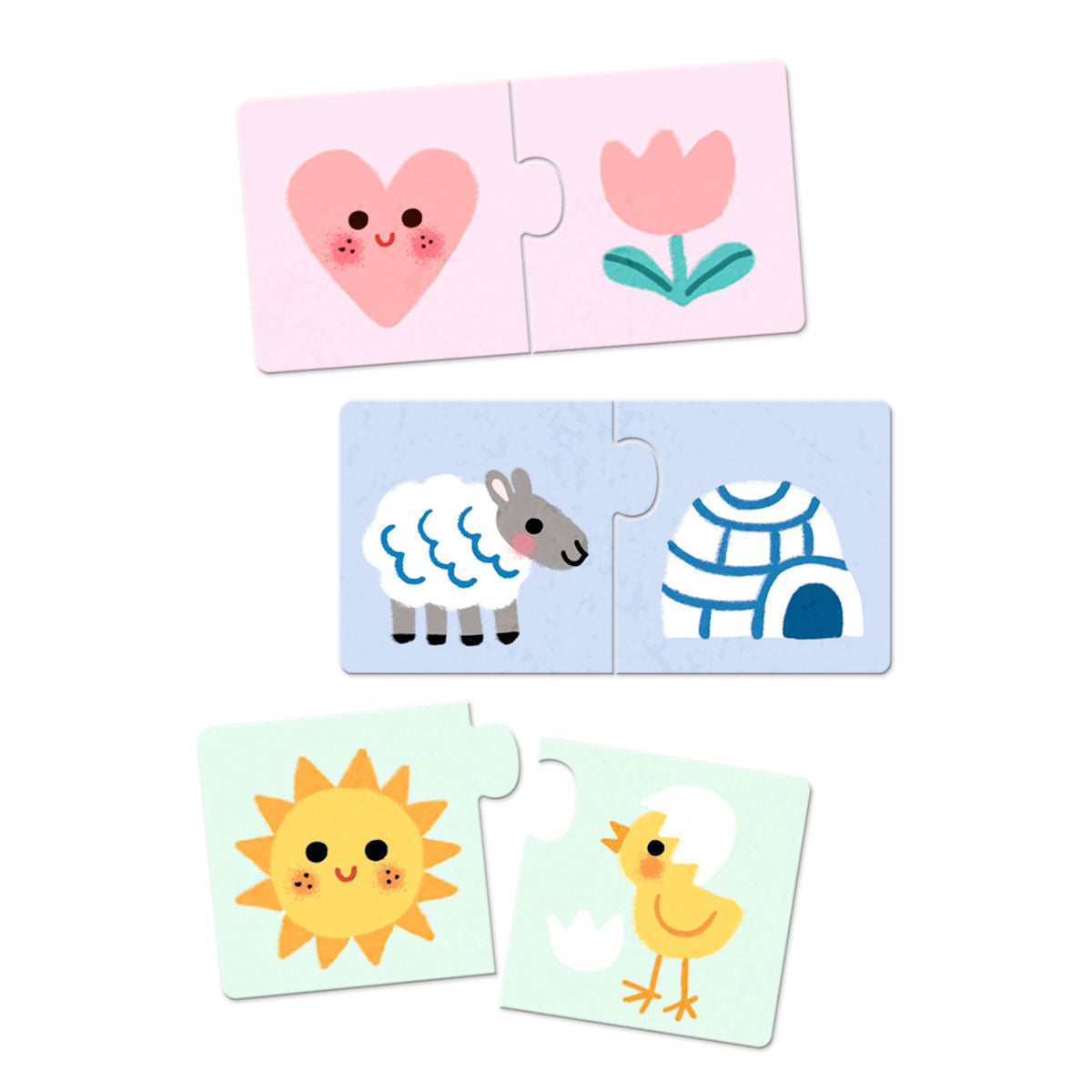 Djeco puslespil duo, Farver