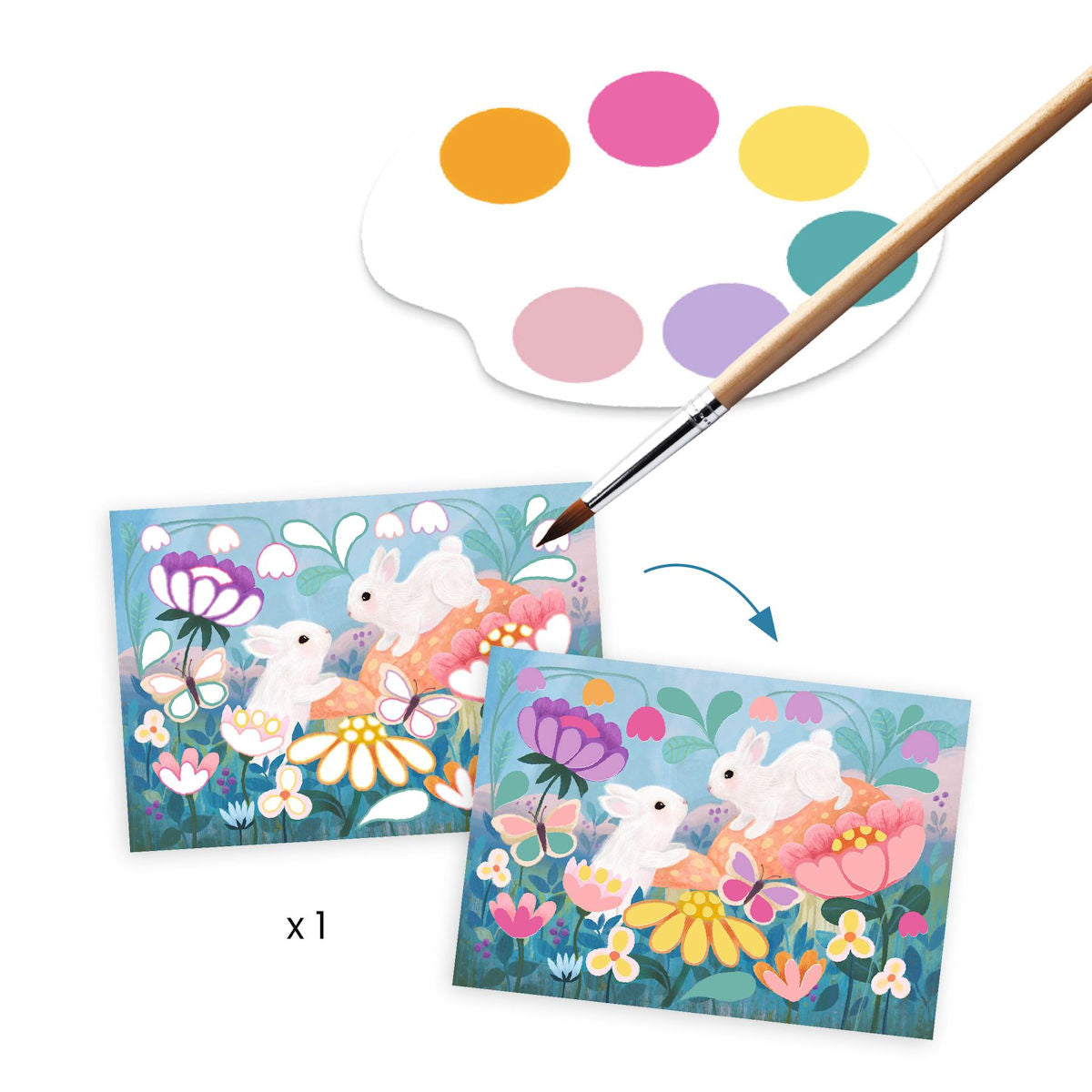 Djeco Kreativt aktivitetssæt, Fluffy dyr