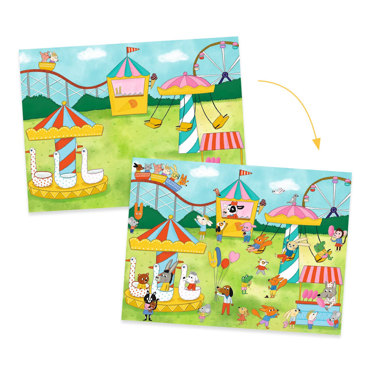 Djeco overføringsbilleder, Party time