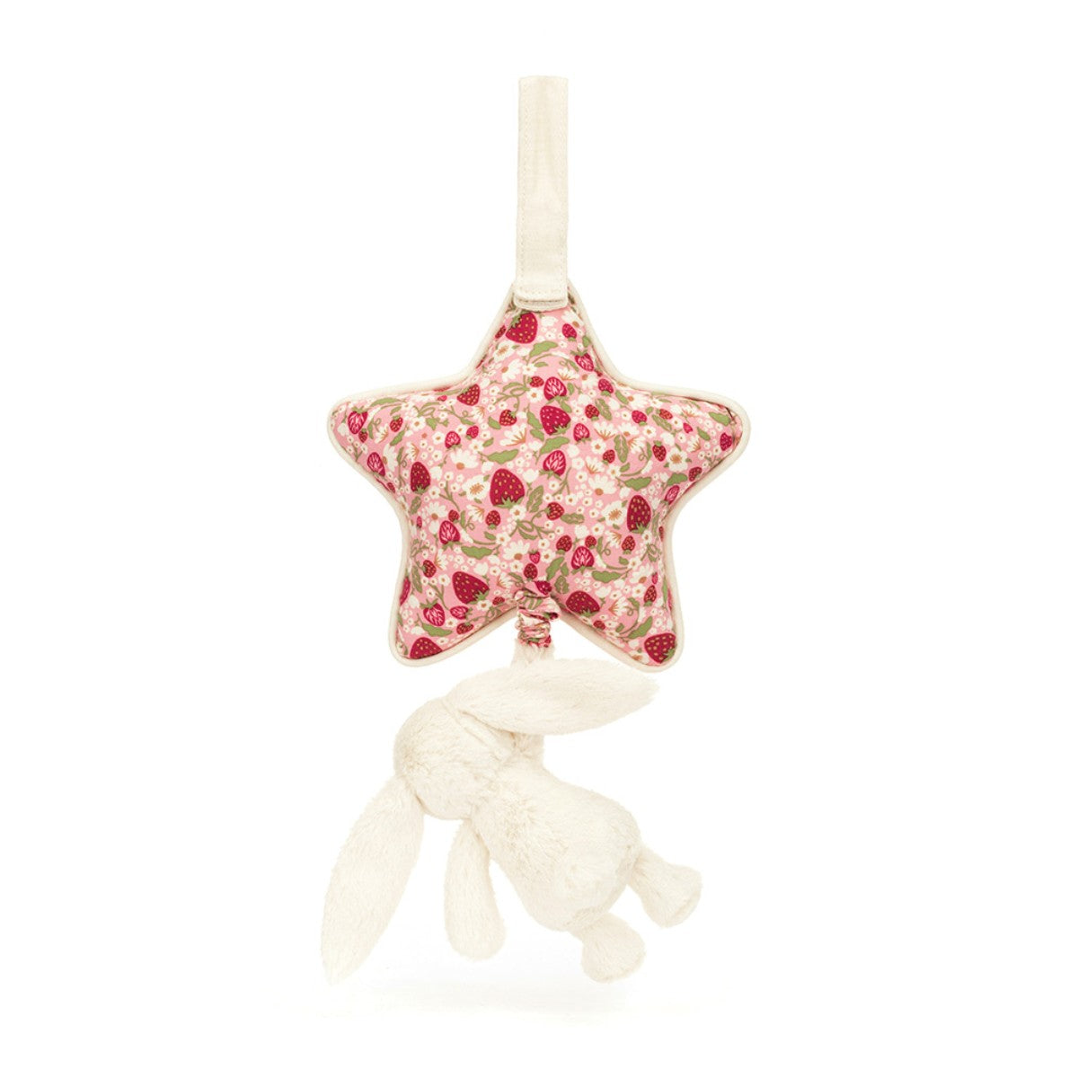 Baby Jellycat spilledåse, Bashful kanin - Mimi Strawberry