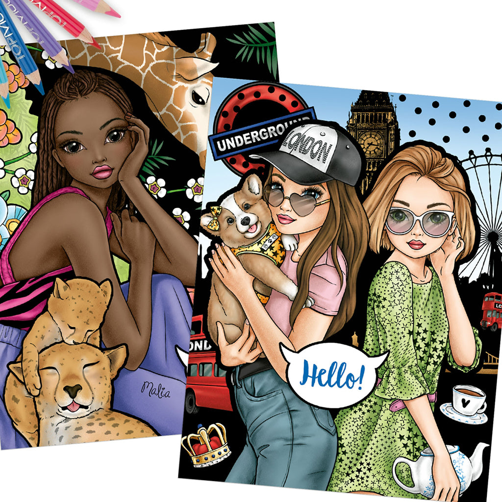 TopModel & Friends Male- og Designbog