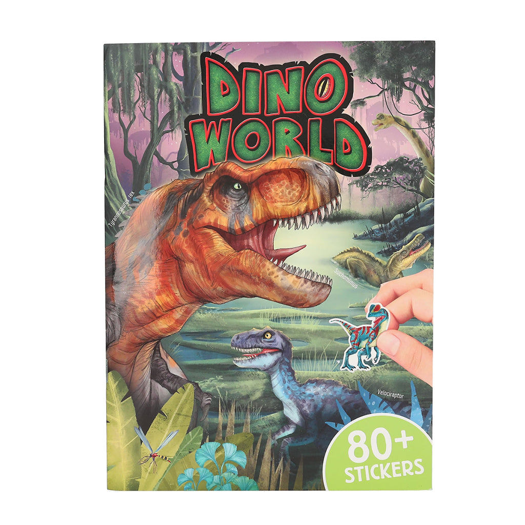 Dino World Stickerworld Puffy, Klistermærkebog – Lirum Larum Leg