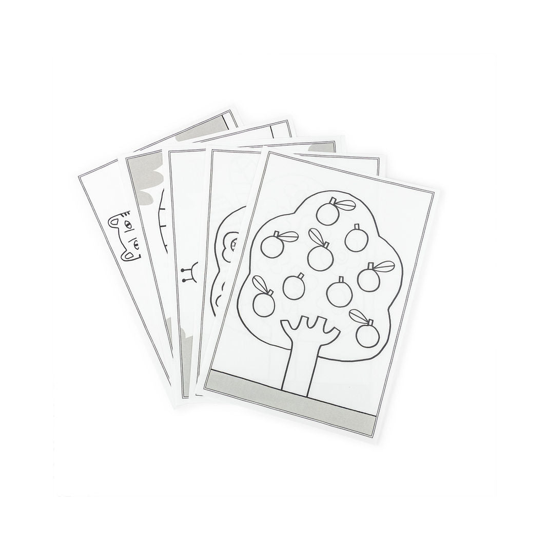 Moulin Roty - Kidywolf tegneskabeloner 24 stk - Les Toupitis