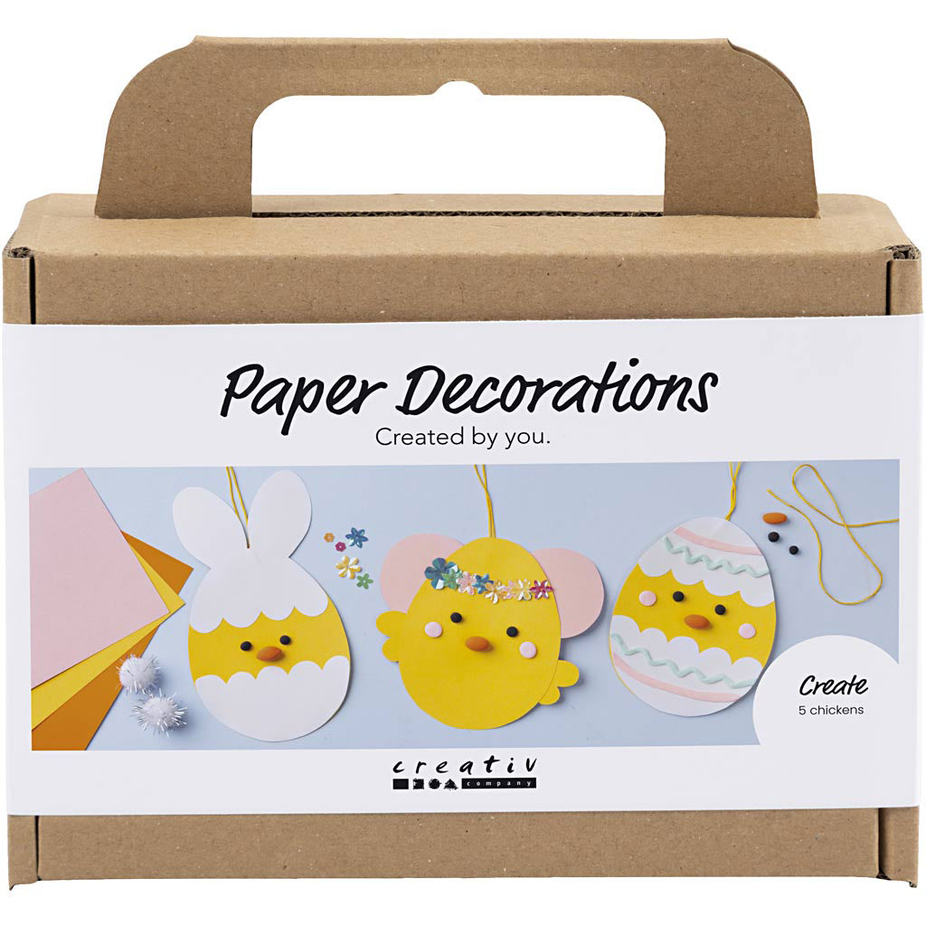 Mini DIY Kit papirpynt, Påsketema