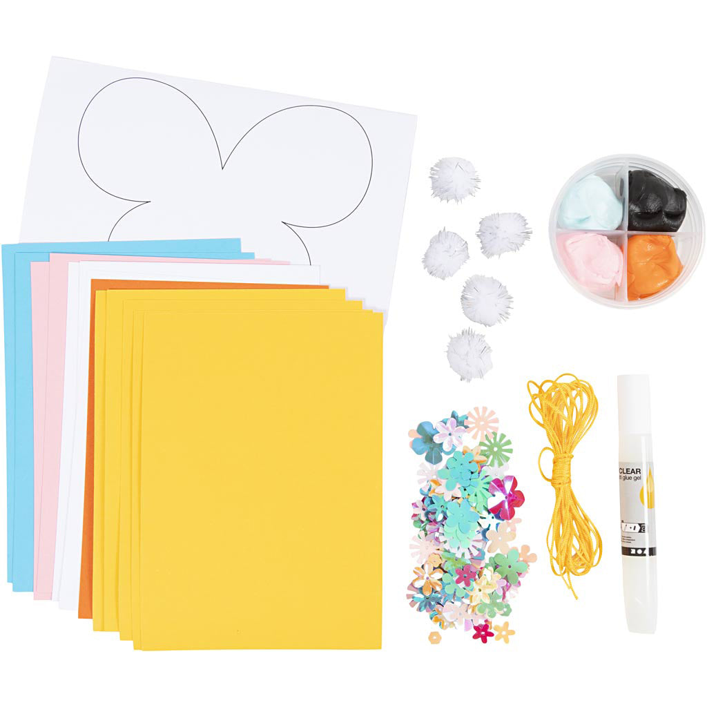 Mini DIY Kit papirpynt, Påsketema