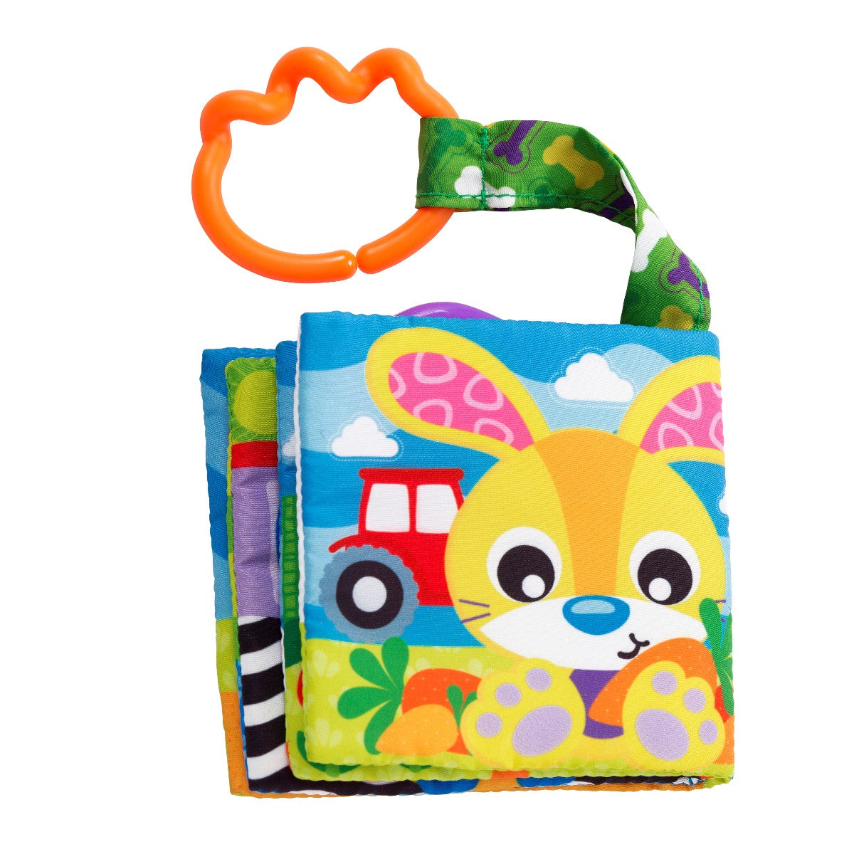 Playgro babylegetøj, Bondegård bidebog m ophæng