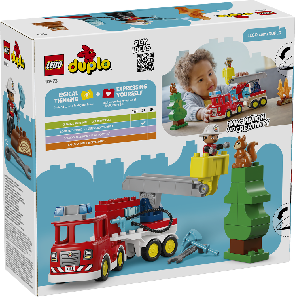 LEGO® DUPLO® Brandbil med slange og brandmand