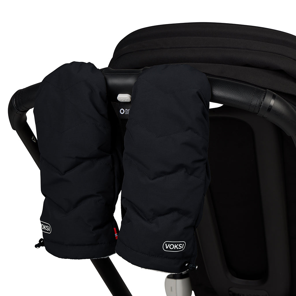 Voksi® Barnevognshandsker, Black LightGrey
