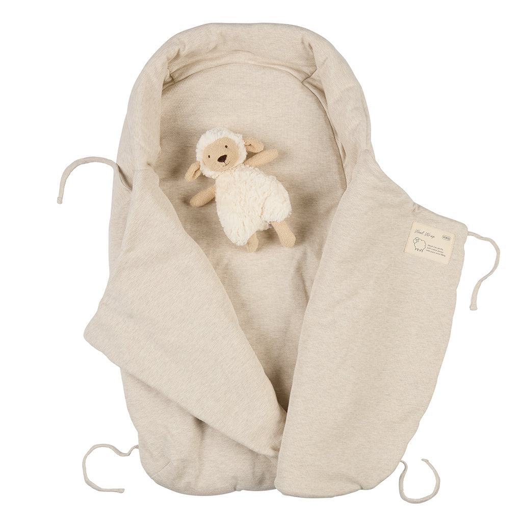 Voksi® Wool Wrap, baby uldsvøb - Sand