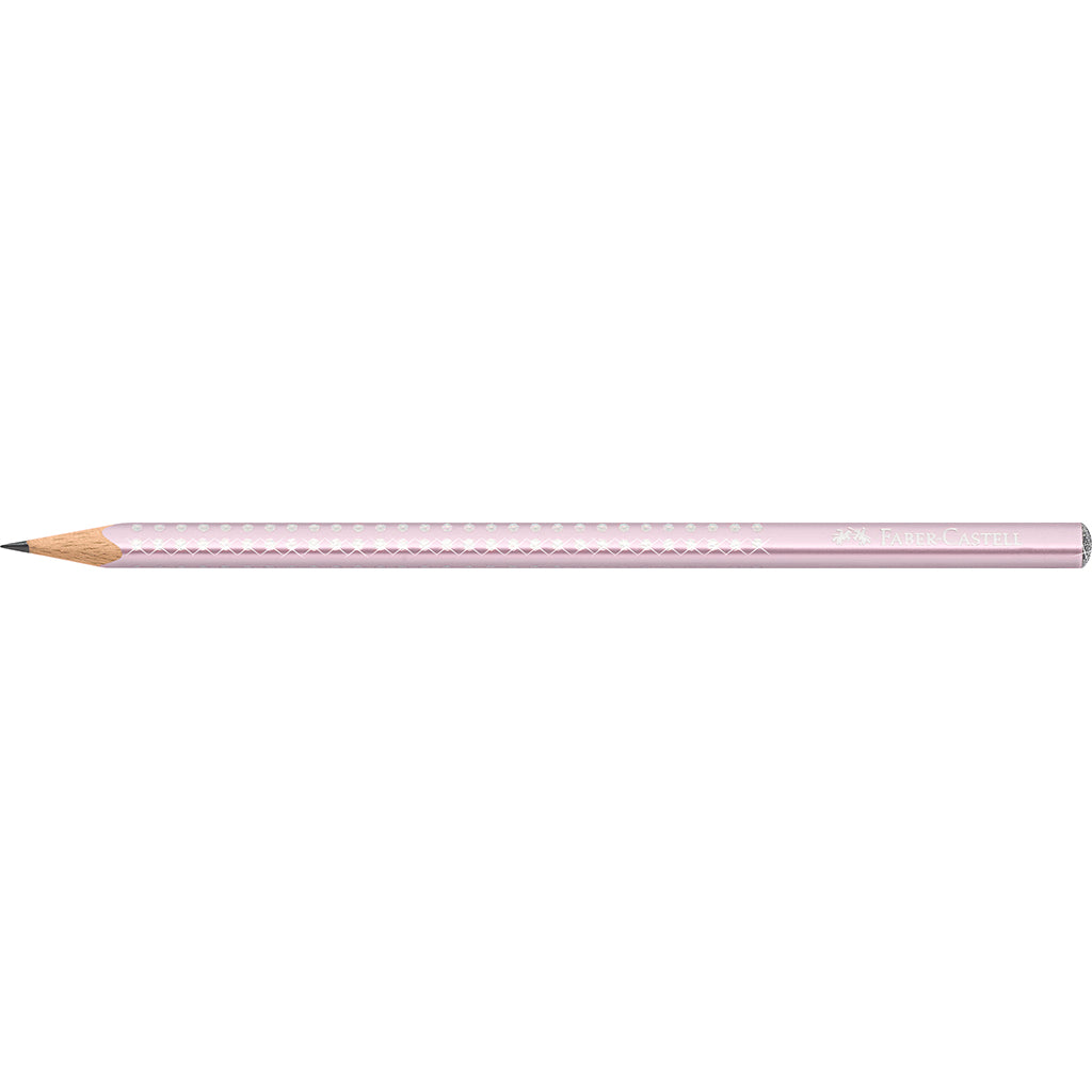 Faber-Castell Sparkle blyant m. glitter, Rose metallic