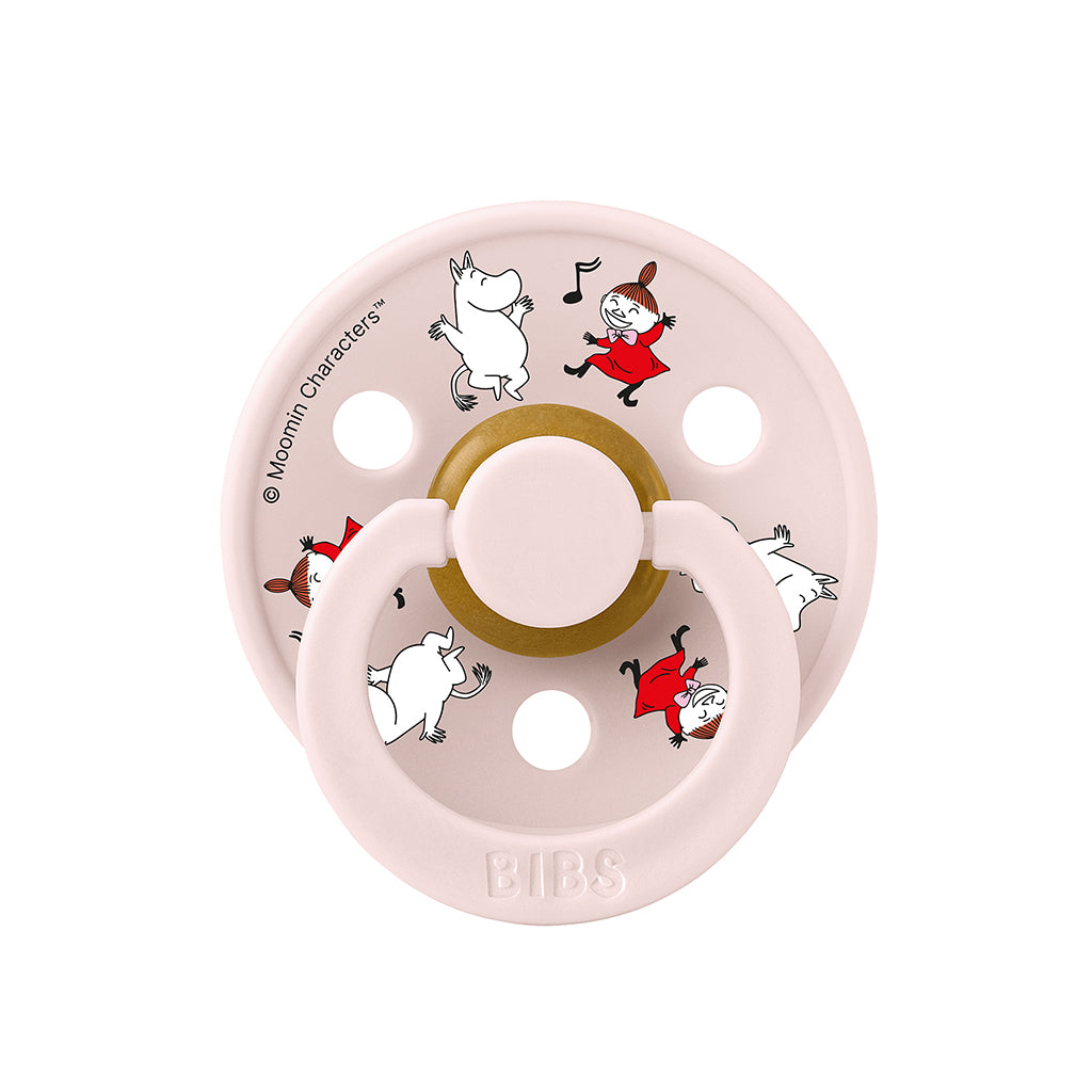 Bibs sut i naturgummi, 2-pak, str. 2 - Moomin, Dancing Candy - Apple mix