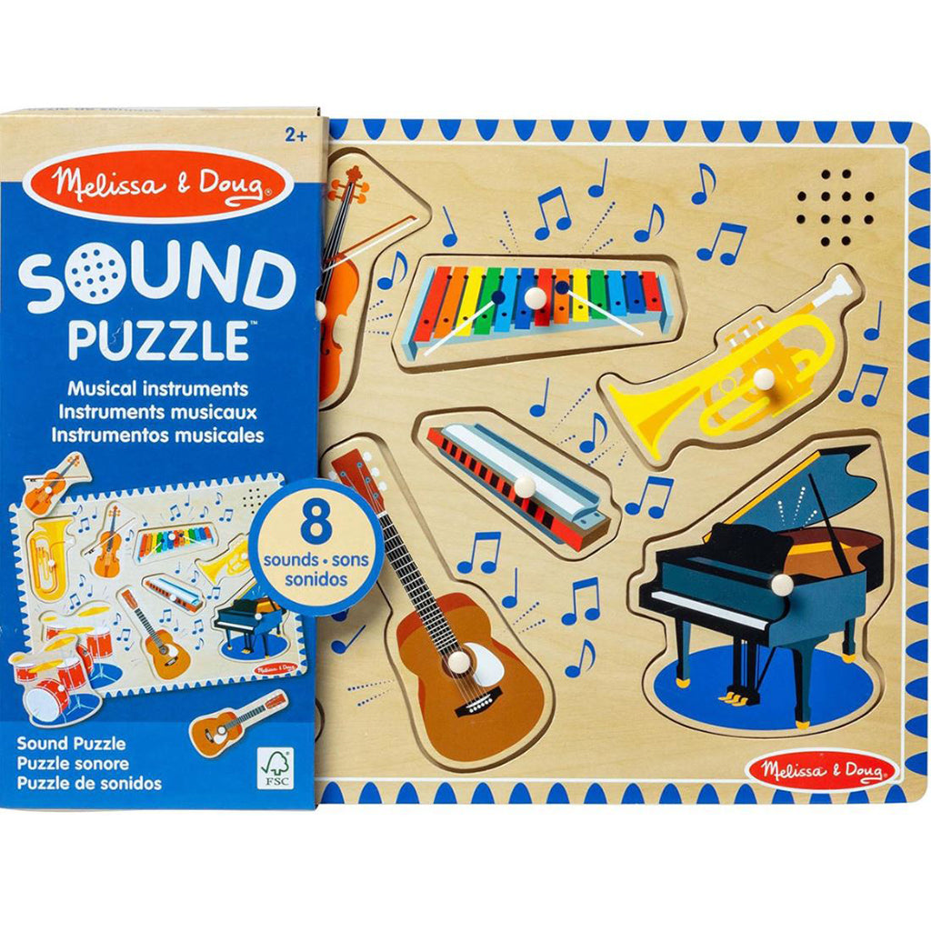 Melissa & Doug puslespil m lyd, instrumenter
