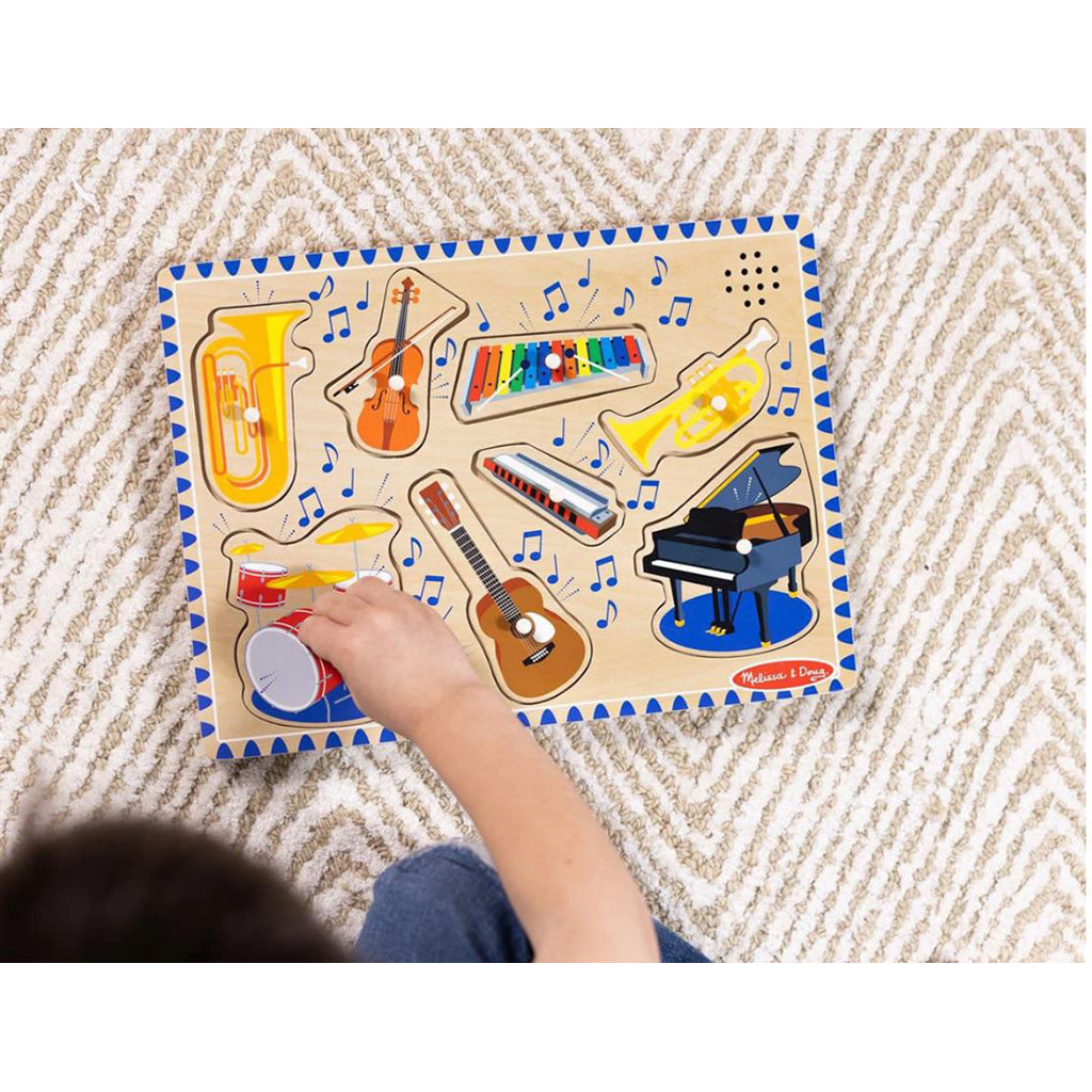 Melissa & Doug puslespil m lyd, instrumenter