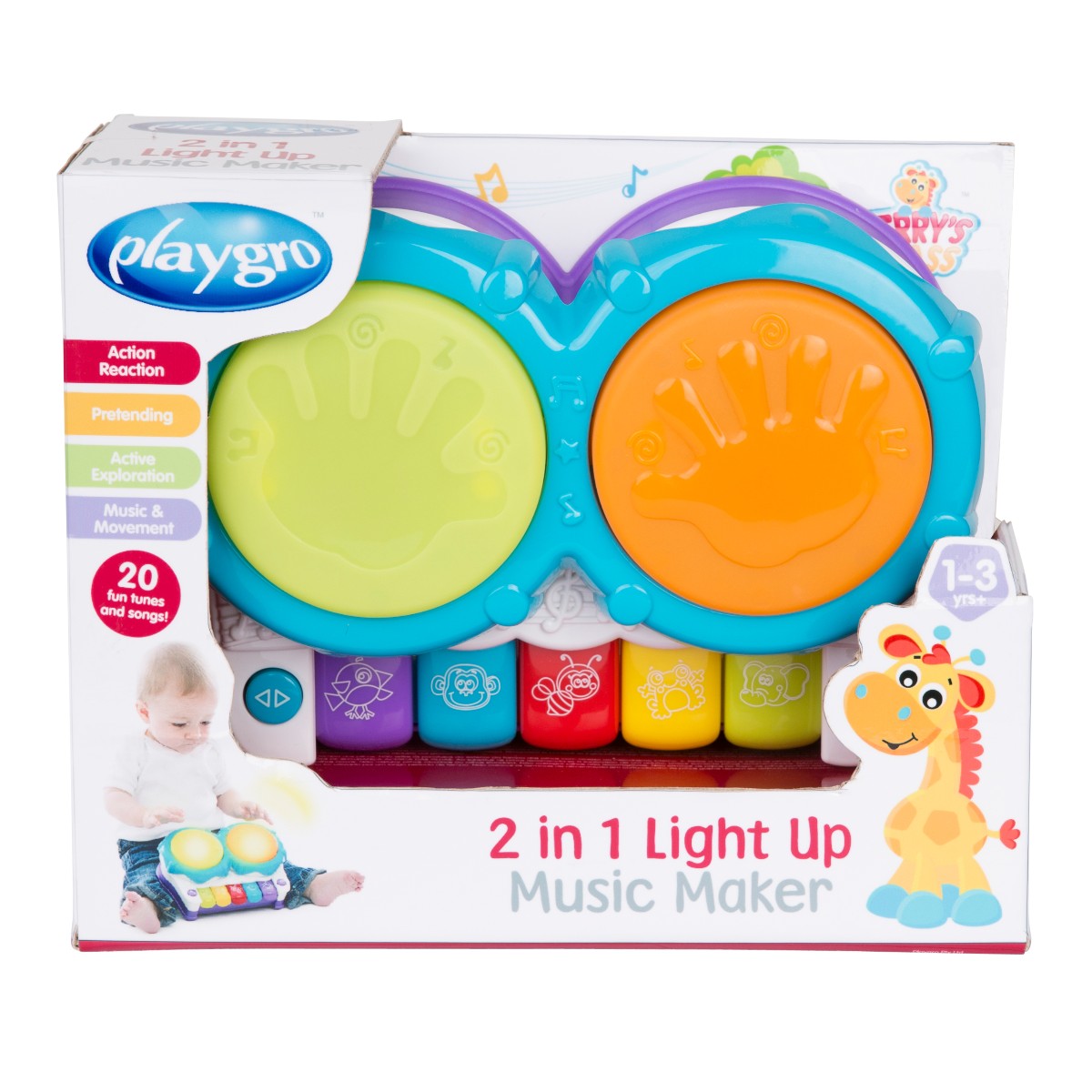 Playgro Playgro 2 in 1 Light Up Music Maker