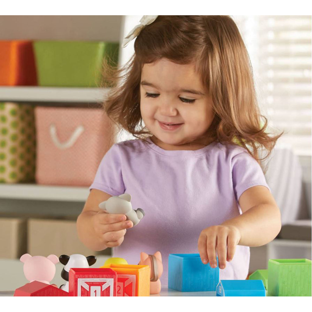 Lær om tal og farver - Aktivitetssæt m. bondegårdsdyr