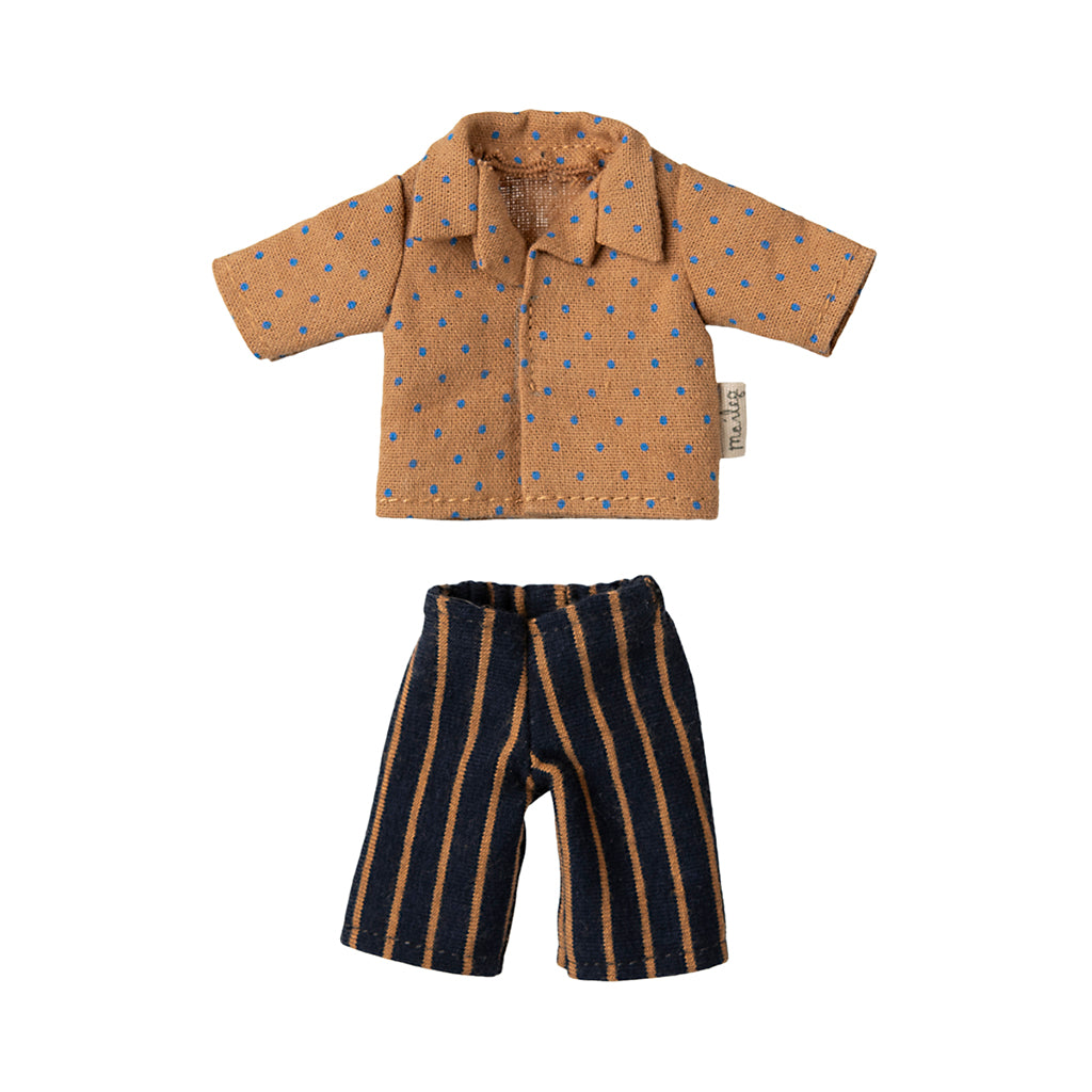 Maileg tilbehør til far mus, Skjorte og stribede bukser