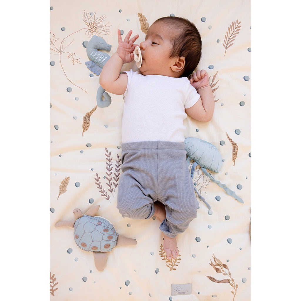 Cam Cam aktivitetslegetøj, Tummy time spejl - Sea Garden