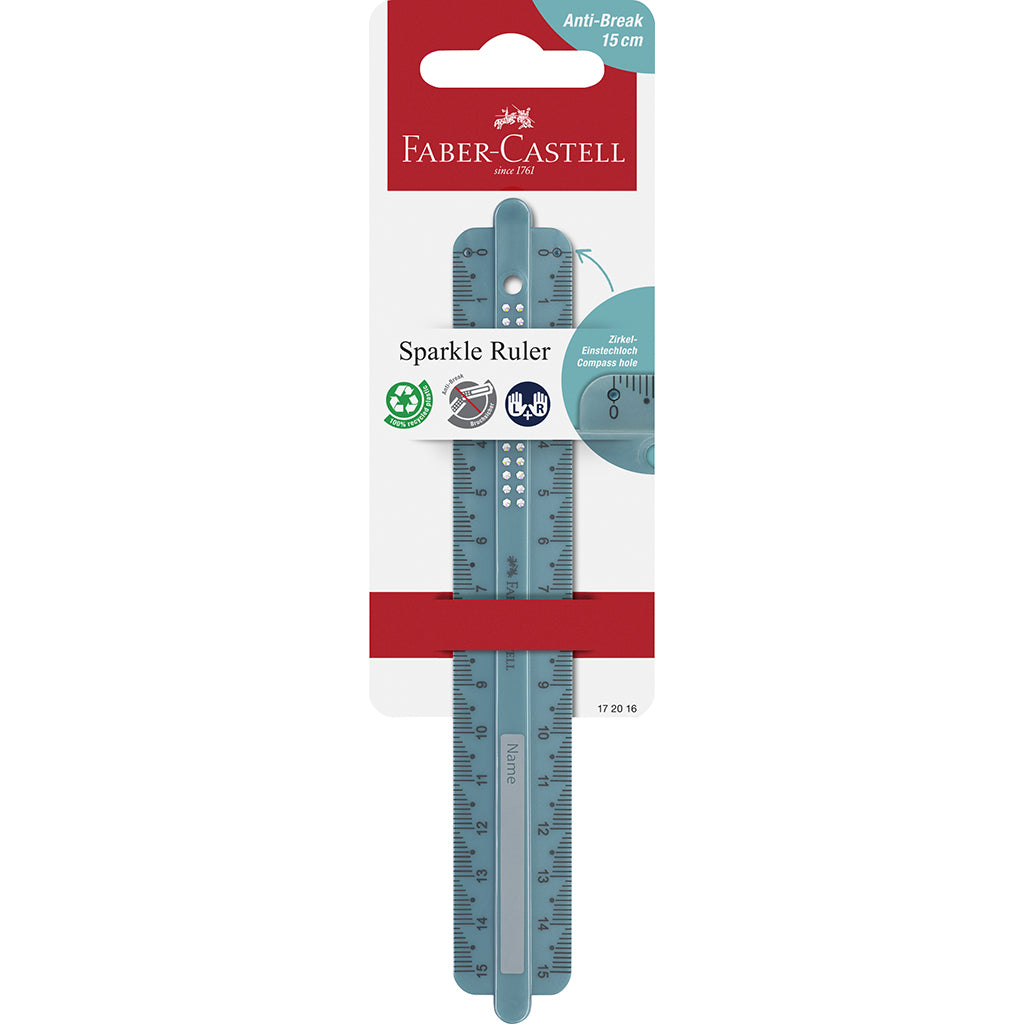 Faber-Castel Lineal 15cm i farven Ocean