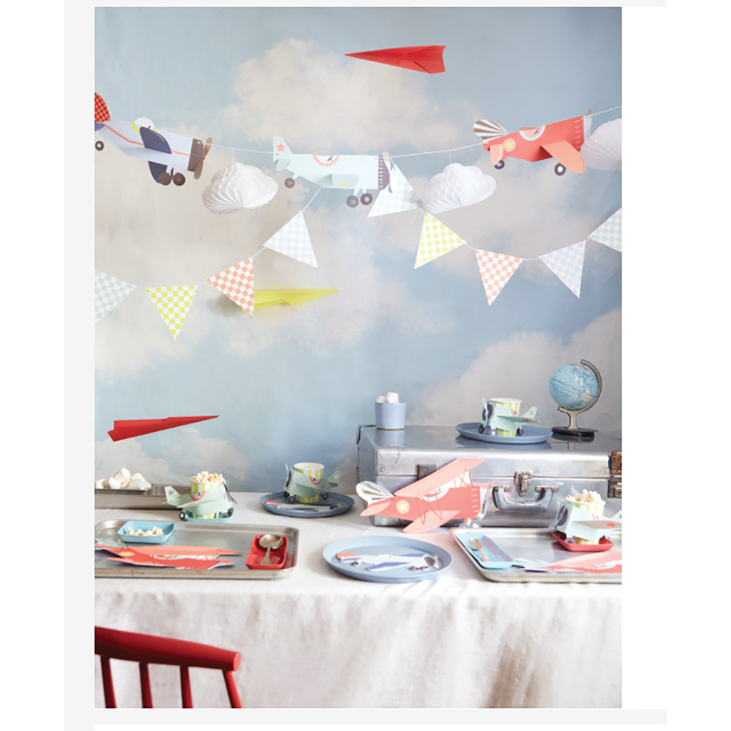 Meri Meri papkrus, Plane cups - 8 stk