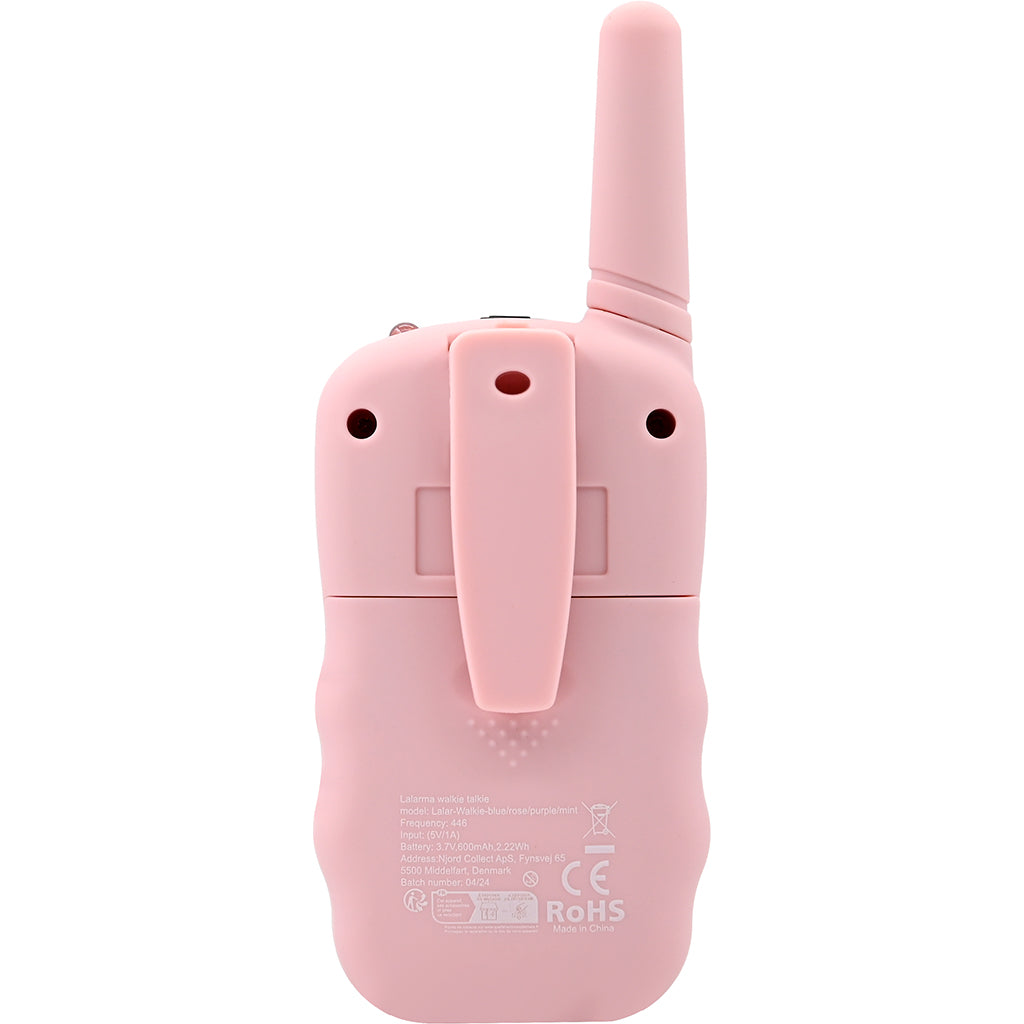 Lalarma walkie talkie til børn, rose
