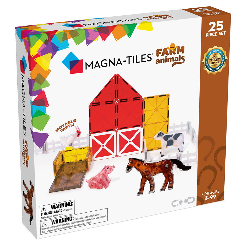 Magna-Tiles Bondegårdsdyr, Magnetisk byggesæt m 25 dele