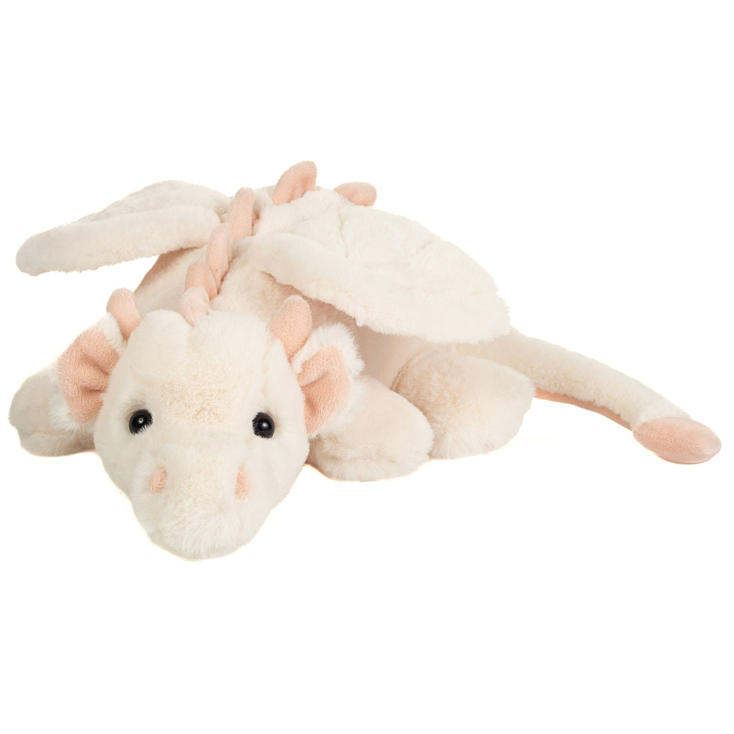 Teddy Hermann bamse, Dragen Fluffy hvid-pink - 32 cm