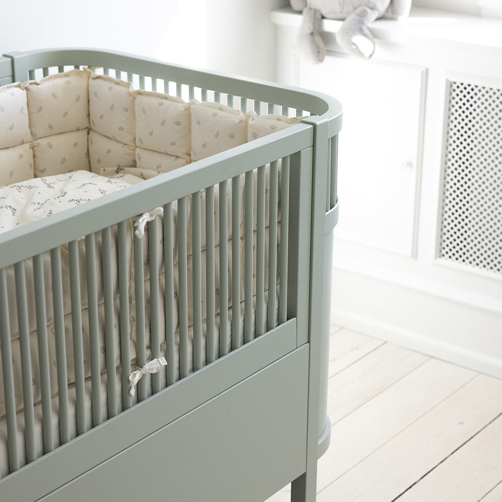 Sebra seng, baby og Jr. - Mist green