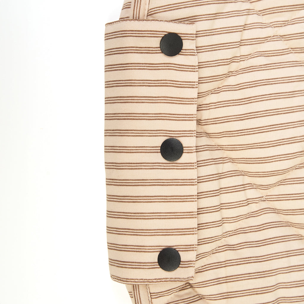 Play&Go To-i-én babytæppe, økologisk - Stripes brown