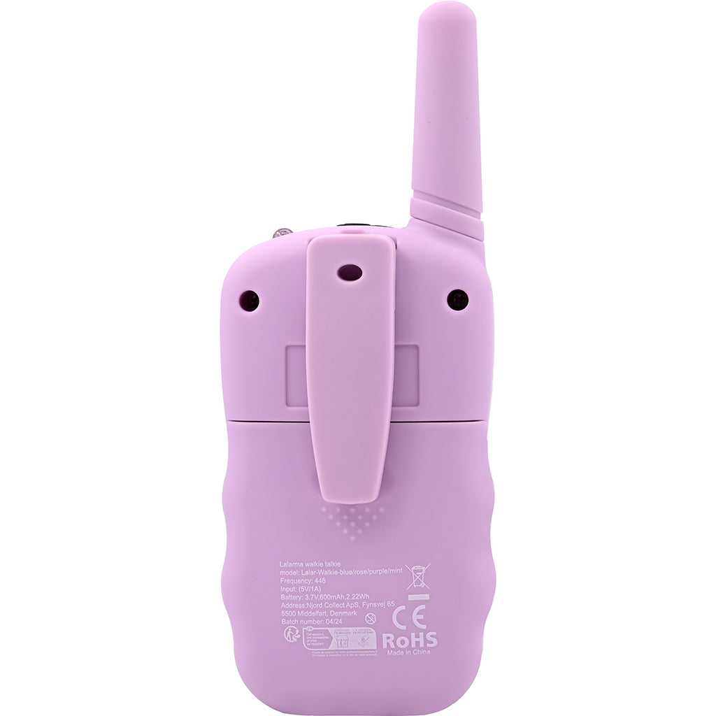 Lalarma walkie talkie til børn, purple