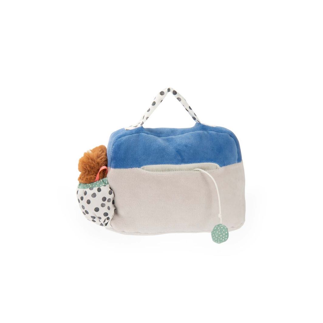 Moulin Roty Tøjdyr med musikoptræk, Radio 22 cm - Puce & Pilou