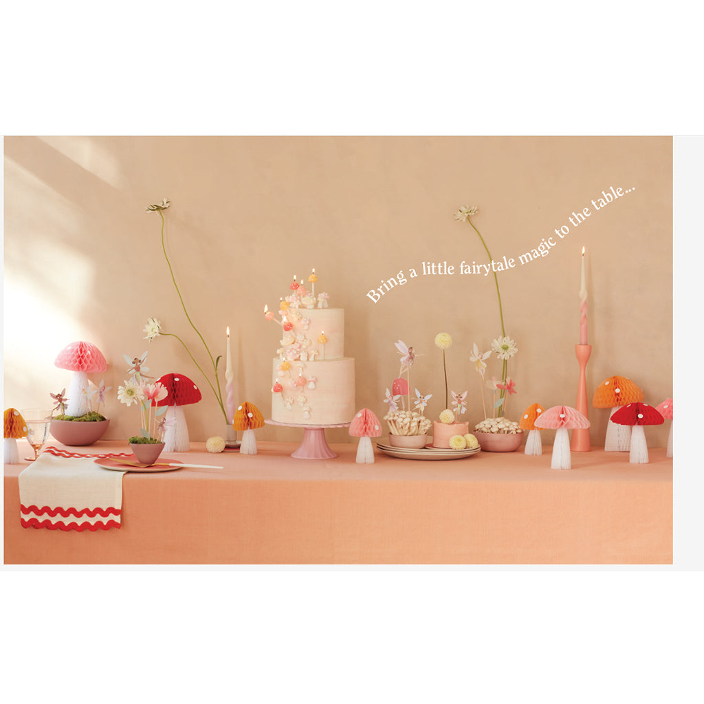 Meri Meri lanterne i rispapir, Mushroom, 3-pak