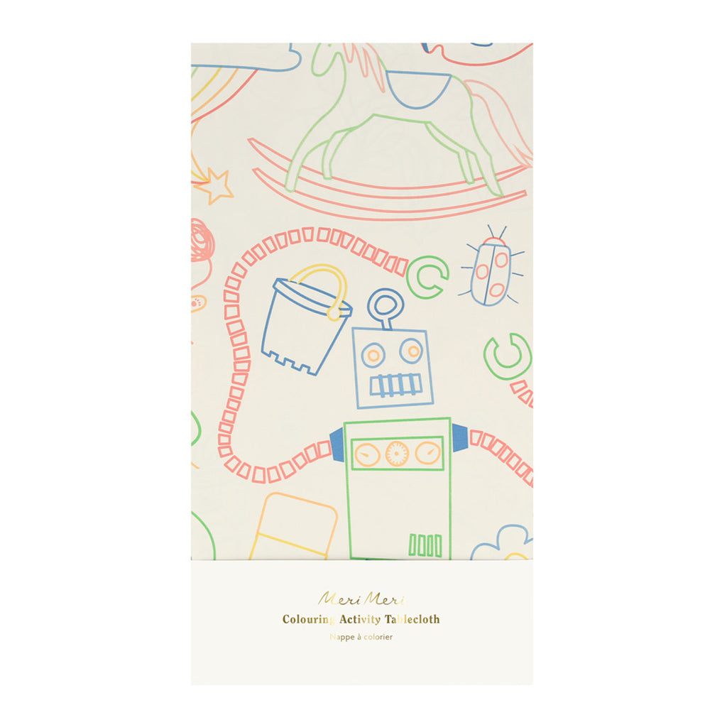 Meri Meri papirsdug, Color in activity, mal på dug - 238 x 127 cm