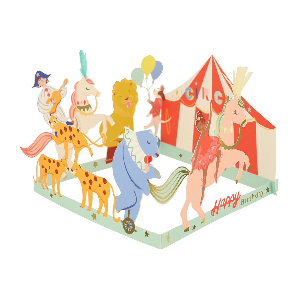 Meri Meri fødselsdagskort, Cirkus