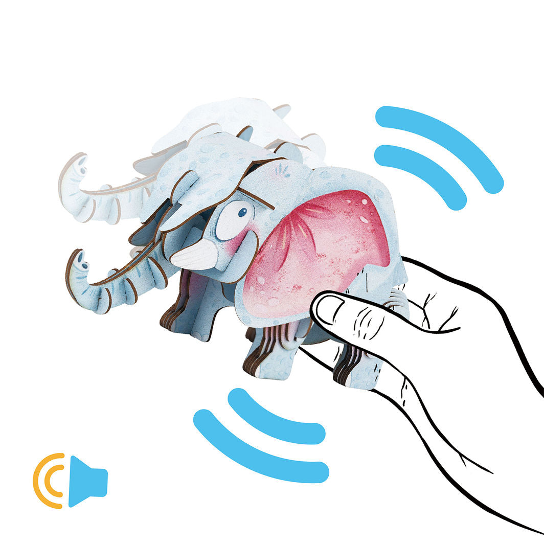 mierEdu 3D puslespil med lyd, Elefant