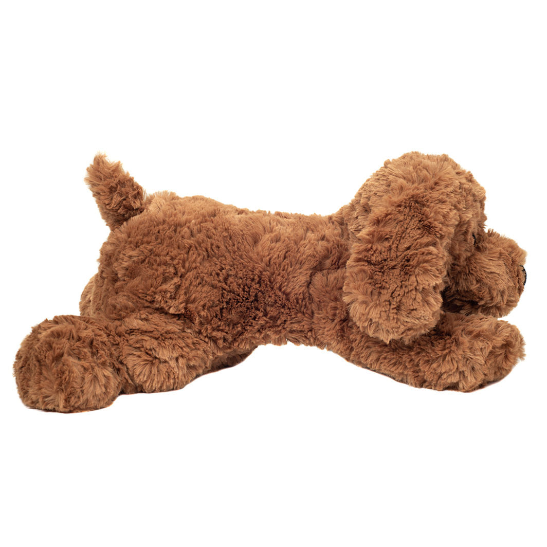 Teddy Hermann bamse, Liggende hund, brun - 30 cm