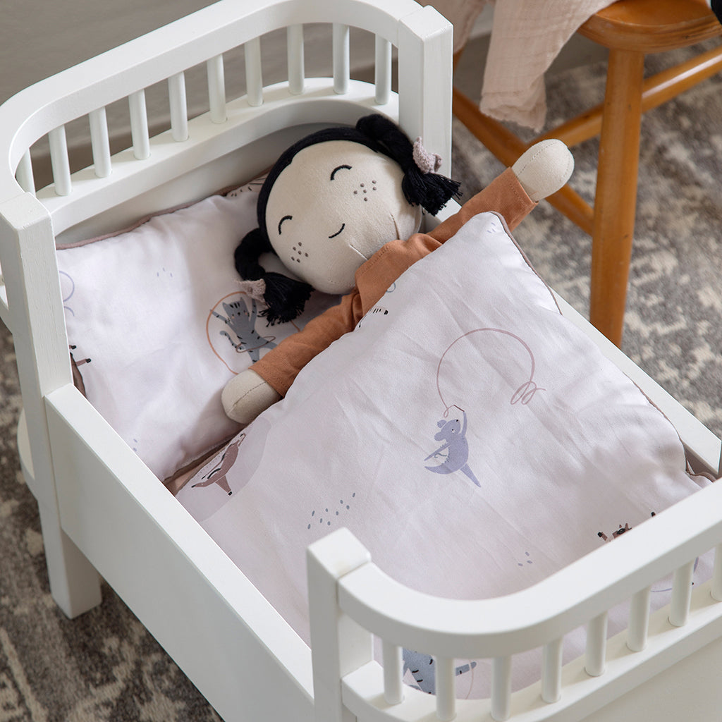 Sebra dukke, stof - Li