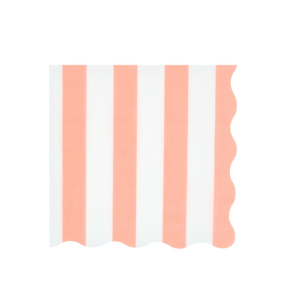 Meri Meri servietter, Beach Striped str. L - 16. stk.