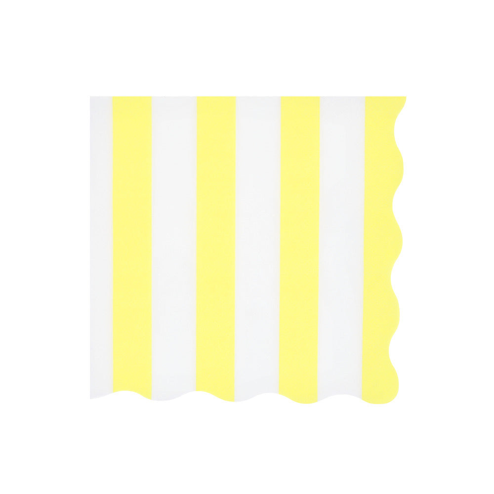 Meri Meri servietter, Beach Striped str. L - 16. stk.