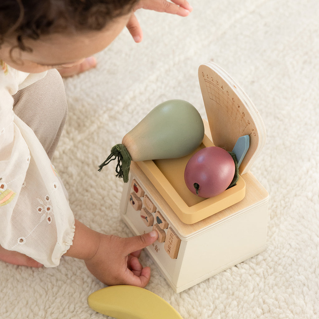 Sebra Købmandsvægt i træ