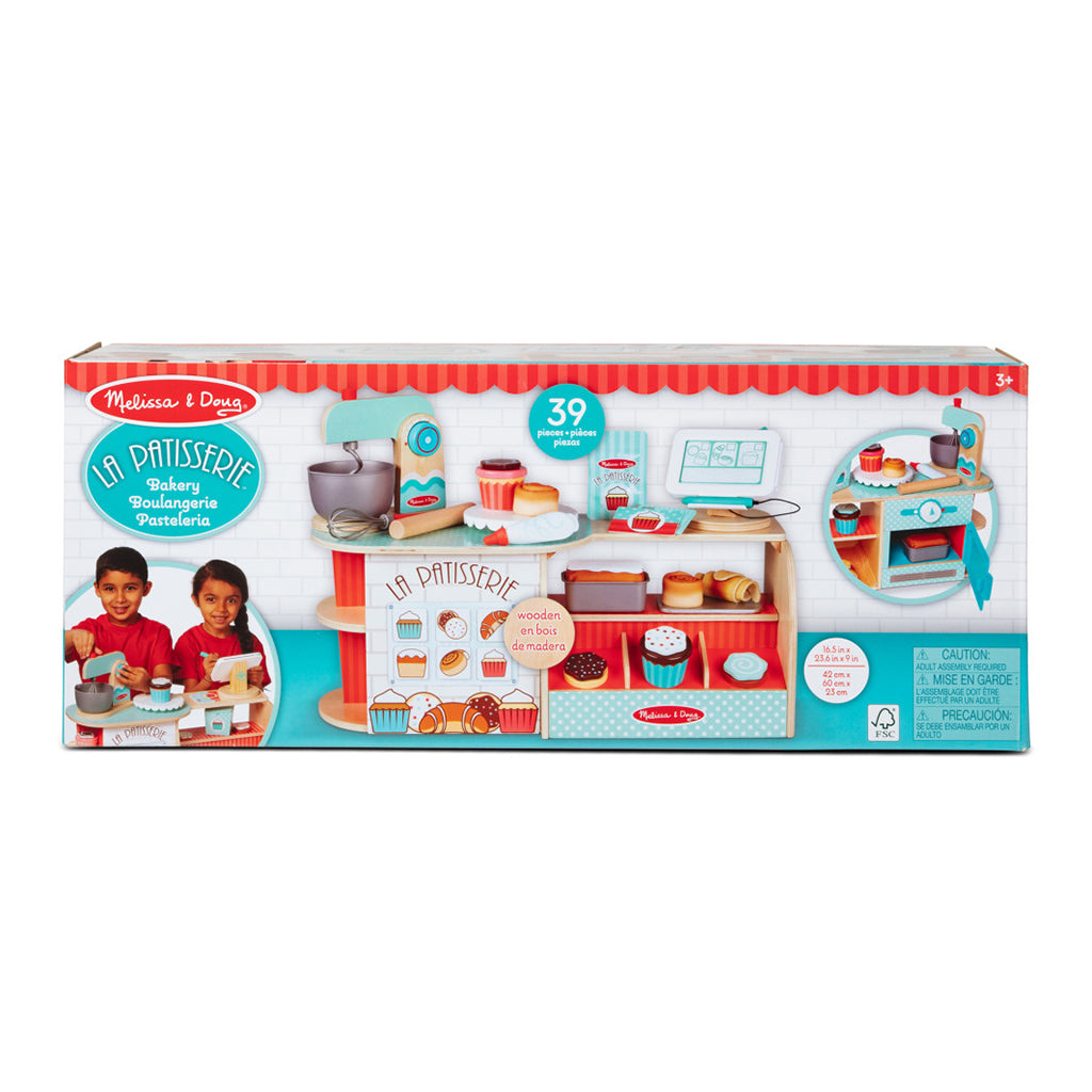Melissa & Doug Legemad i træ, Bagerbutik, La Patisserie - 39 dele