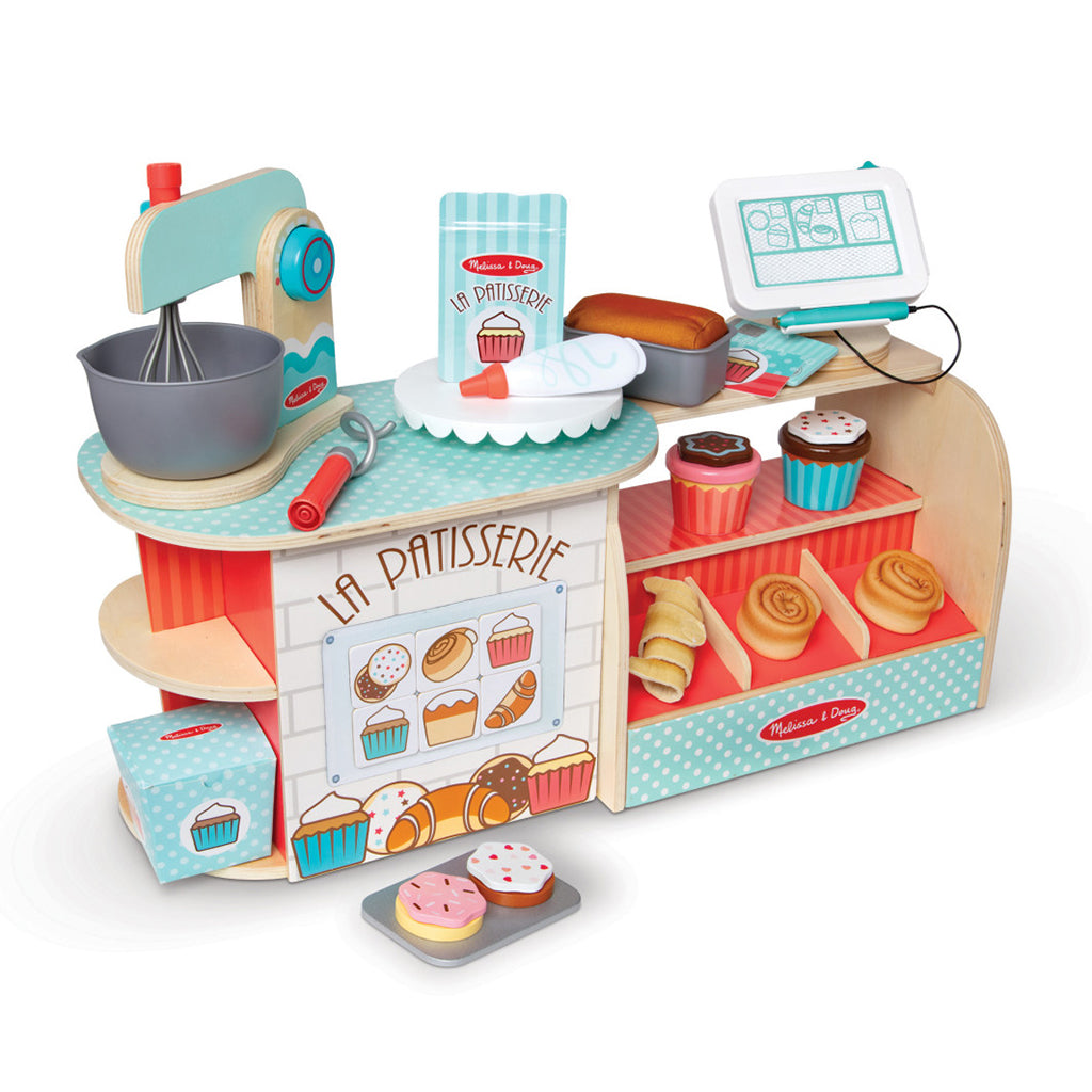 Melissa & Doug Legemad i træ, Bagerbutik, La Patisserie - 39 dele