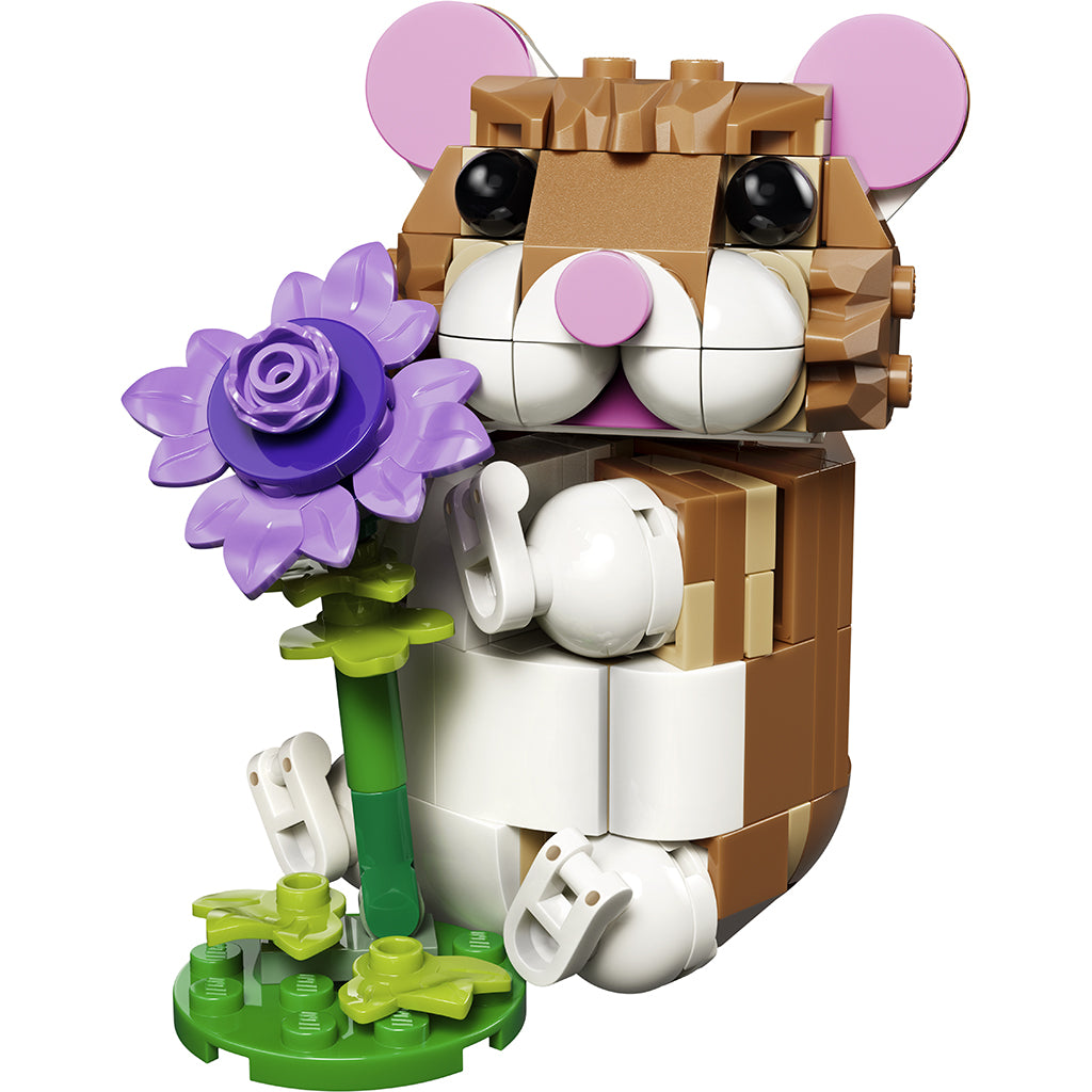 LEGO® Creator 3-i-1, Sød hamster med blomst