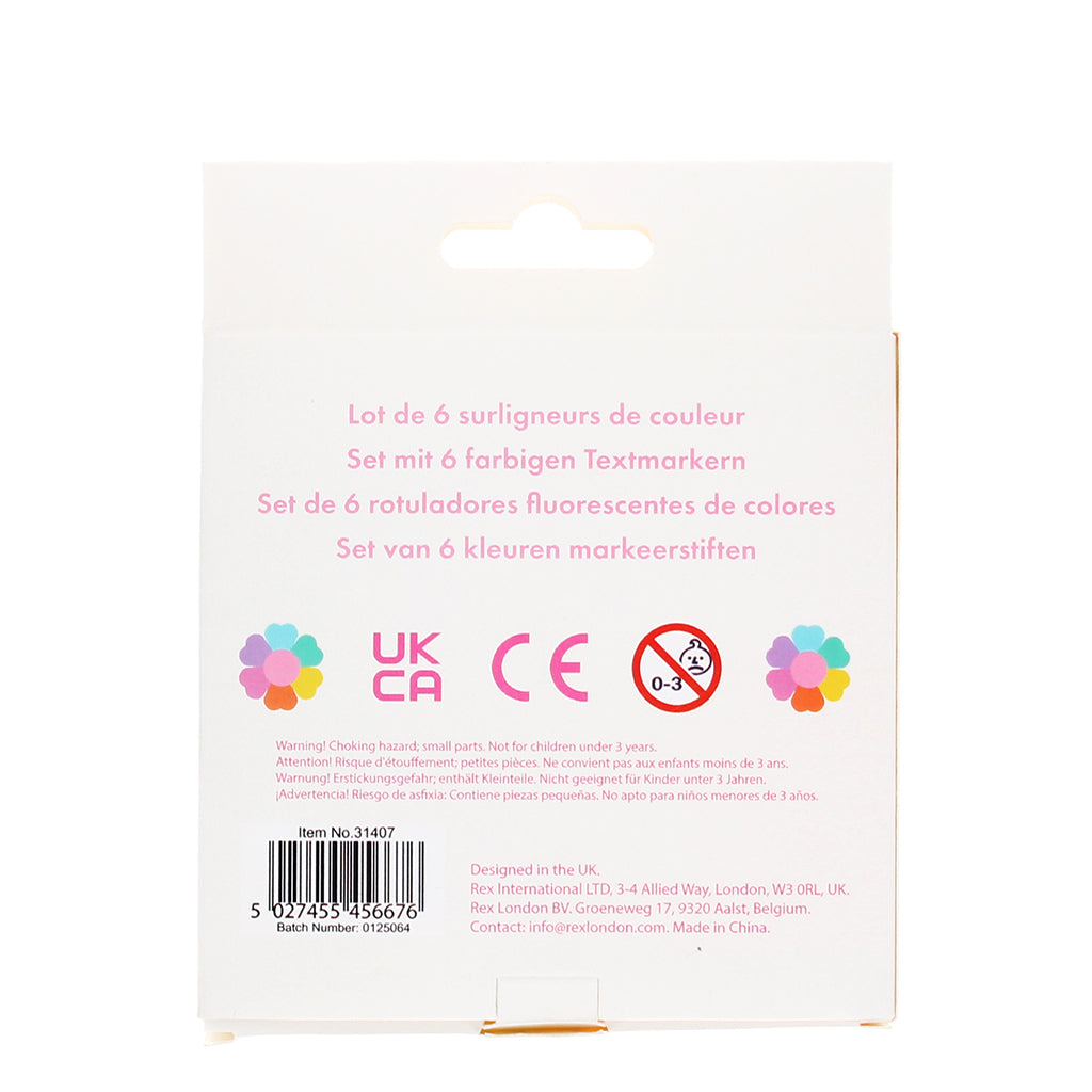 Rex London overstregningstuscher i form som blomst