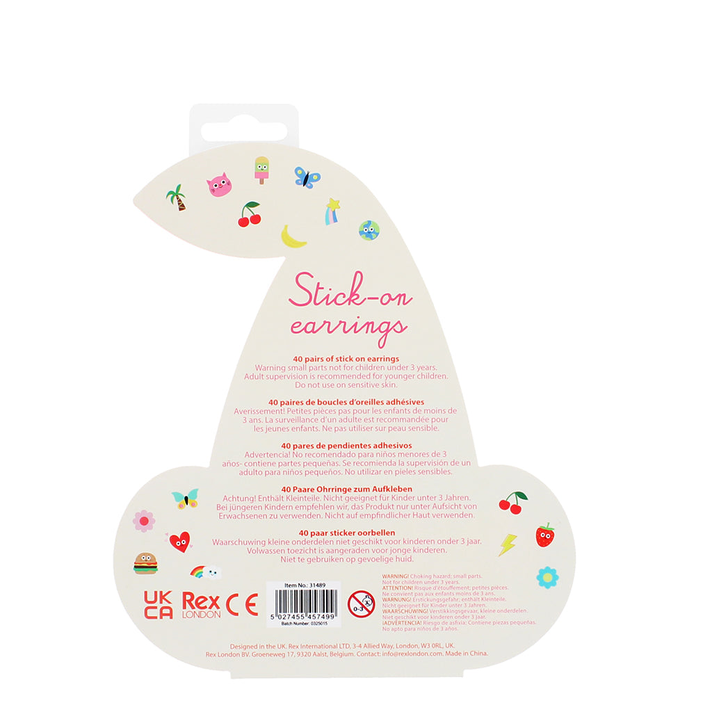 Rex London øreringeklistermærker, Cherry